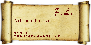 Pallagi Lilla névjegykártya